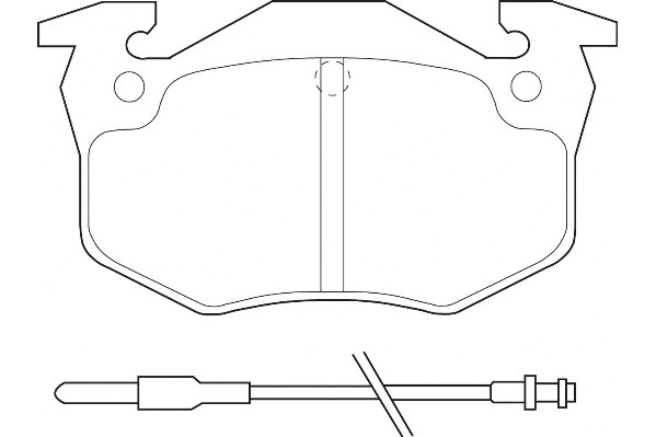 Kit de plaquettes de frein, frein à disque Omnicraft 2135650