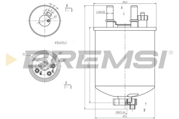 Filtre à carburant BREMSI FE0785