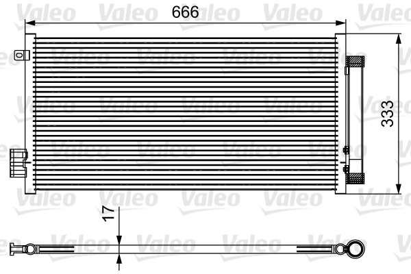 Condenseur, climatisation VALEO 814111