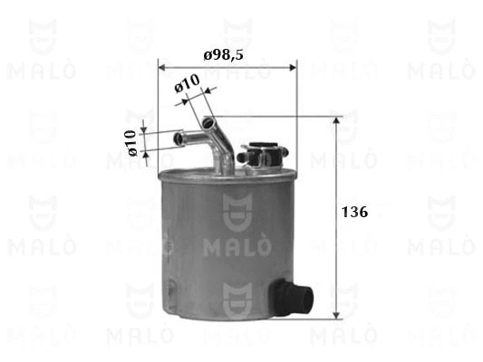 Filtre à carburant AKRON-MALÒ 1520197