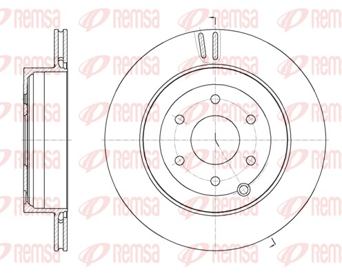 Disque de frein REMSA 62135.10