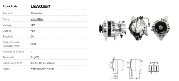 Alternateur LUSA LEA0357