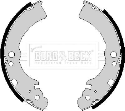 Jeu de mâchoires de frein BORG & BECK BBS6168