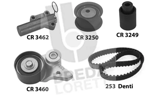 Kit de courroie crantée BREDA LORETT KCD0313