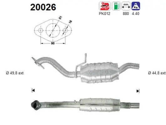 Catalyseur AS 20026
