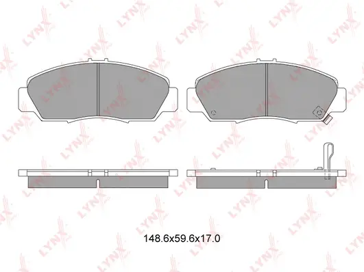 Kit de plaquettes de frein, frein à disque LYNXAUTO BD-3411
