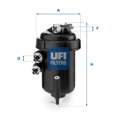 Filtre à carburant UFI 55.127.00