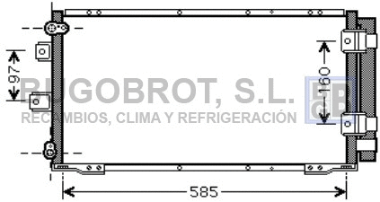 Condenseur, climatisation BUGOBROT 62-TO5395