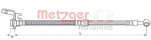 Flexible de frein METZGER 4111048