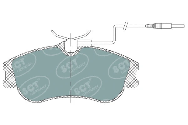 Kit de plaquettes de frein, frein à disque SCT - MANNOL SP 313 PR