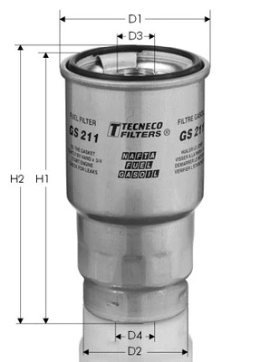 Filtre à carburant TECNECO FILTERS GS211