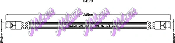 Flexible de frein KAWE H4178