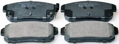 Kit de plaquettes de frein, frein à disque DENCKERMANN B111260