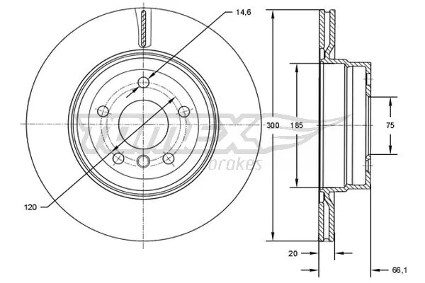 Disque de frein TOMEX Brakes TX 73-00