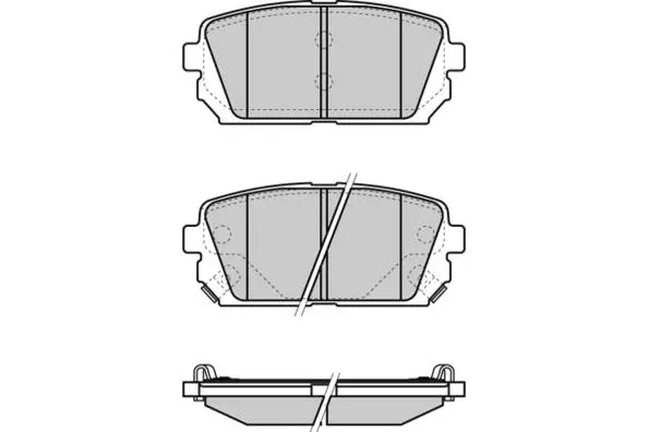 Kit de plaquettes de frein, frein à disque E.T.F. 12-1359