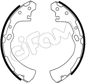 Jeu de mâchoires de frein CIFAM 153-279