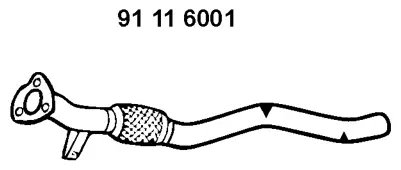 Tuyau d'échappement EBERSPÄCHER 91 11 6001