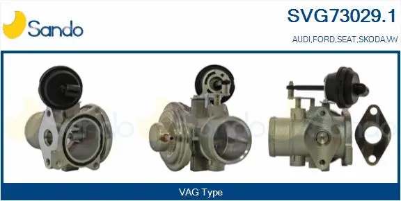 Vanne EGR SANDO SVG73029.1