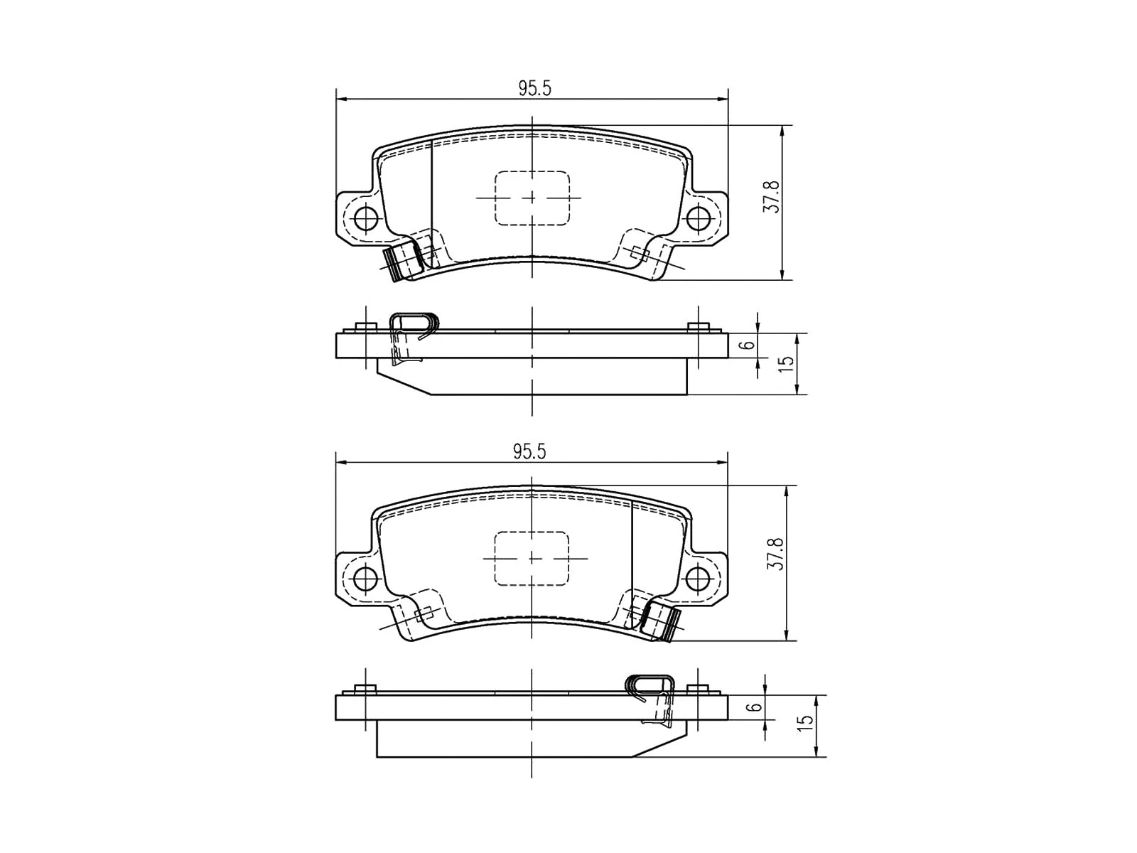 Kit de plaquettes de frein, frein à disque A.Z. Meisterteile AZMT-44-022-1153