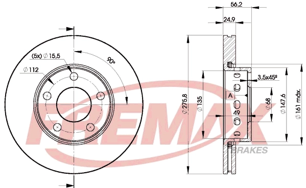Disque de frein FREMAX BD-8013