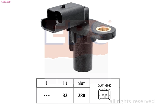 Capteur d'angle, vilebrequin EPS 1.953.579