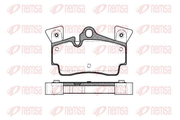 Kit de plaquettes de frein, frein à disque REMSA 0996.10