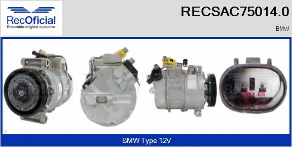 Compresseur, climatisation RECOFICIAL RECSAC75014.0