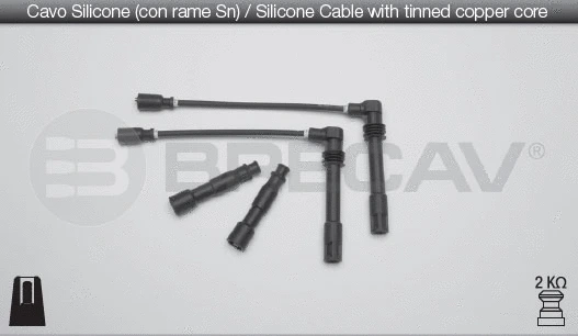 Kit de câbles d'allumage BRECAV 02.520