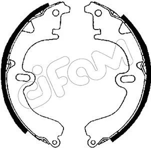 Jeu de mâchoires de frein CIFAM 153-417