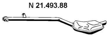 Silencieux arrière EBERSPÄCHER 21.493.88