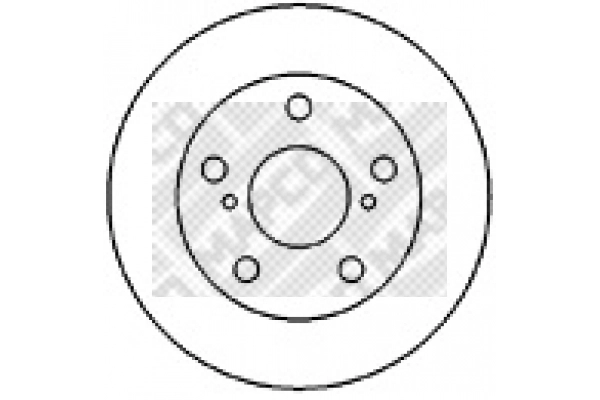 Disque de frein MAPCO 25554