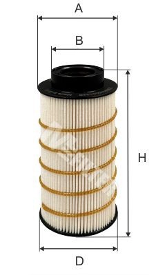 Filtre à carburant MFILTER DE 3122