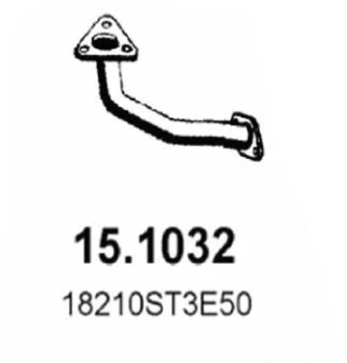Tuyau d'échappement ASSO 15.1032