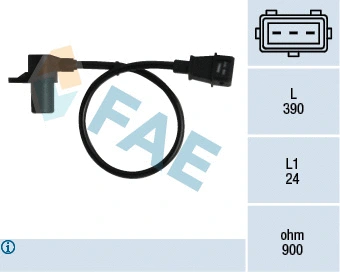 Capteur d'angle, vilebrequin FAE 79053