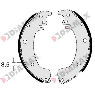 Jeu de mâchoires de frein DIAMAX N01039