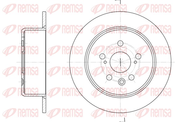 Disque de frein REMSA 61934.00