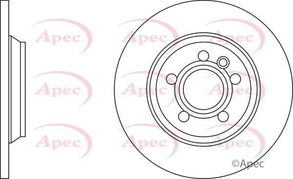 Disque de frein APEC DSK3434