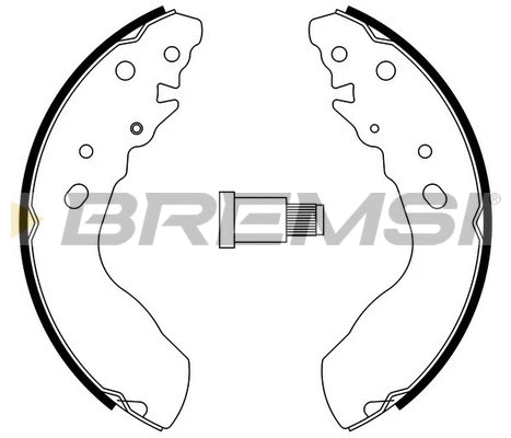 Jeu de mâchoires de frein BREMSI GF0915