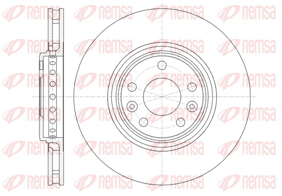 Disque de frein REMSA 61345.10