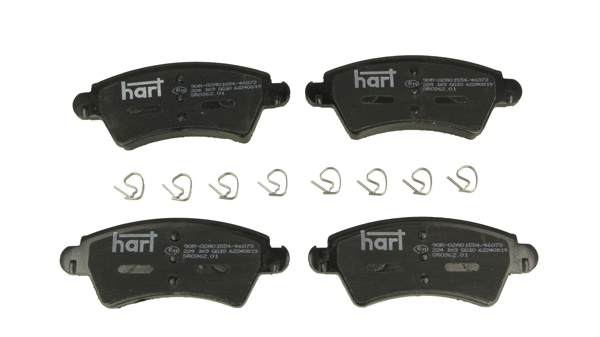 Kit de plaquettes de frein, frein à disque HART 224 169