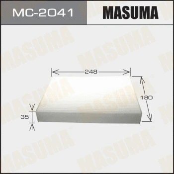 Filtre, air de l'habitacle MASUMA MC-2041