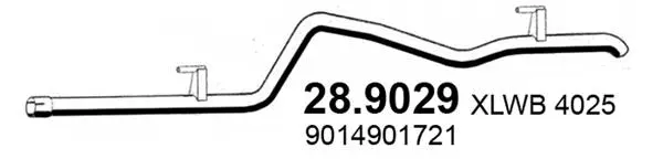 Tuyau d'échappement ASSO 28.9029