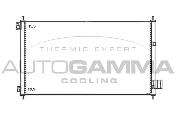 Condenseur, climatisation AUTOGAMMA 105505