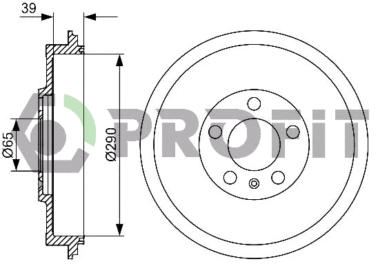 Tambour de frein PROFIT 5020-0078