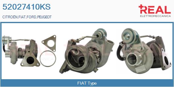 Turbocompresseur, suralimentation REAL 52027410KS