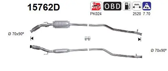 Catalyseur AS 15762D