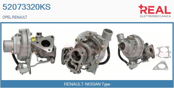 Turbocompresseur, suralimentation REAL 52073320KS