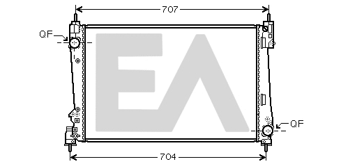 Radiateur, refroidissement du moteur EACLIMA 31R40022