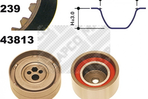 Kit de courroie crantée MAPCO 23813