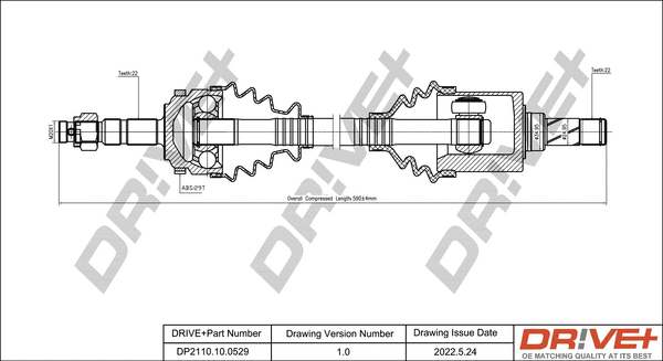 Arbre de transmission Dr!ve+ DP2110.10.0529